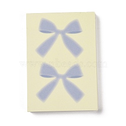 100 Sheets Memo Pad Sticky Notes, Sticker Tabs, for Office School Reading, Bowknot, 105x75x1mm(AJEW-R098-03D)