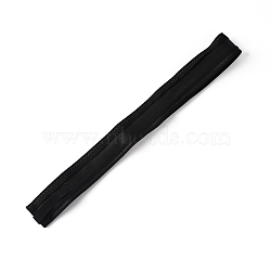 Polyester & Cotton Adjustable Hat Sweatband, Hat Accessories, Black, 614x30mm(DIY-WH0304-429B)