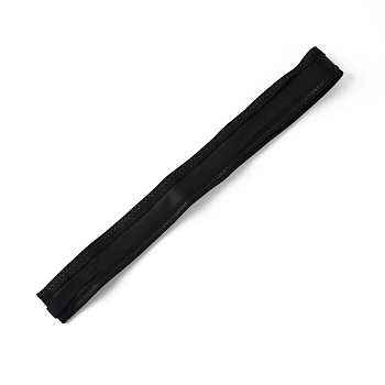 Polyester & Cotton Adjustable Hat Sweatband, Hat Accessories, Black, 614x30mm