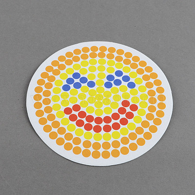 Colorful Flat Round Paper Template
