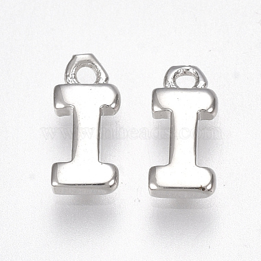 Real Platinum Plated Alphabet Brass Charms