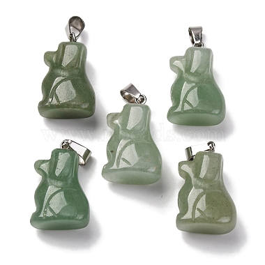 Natural Green Aventurine Pendants(G-B127-07P-05)-2