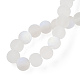 Transparent Frosted Glass Beads Strands(GLAA-T032-T8mm-MBB13)-4