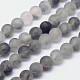 Frosted Natural Cloudy Quartz Round Beads Strands(G-F255-02-4mm)-1