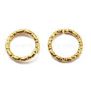 304 Stainless Steel Jump Rings, Open Jump Rings, Twisted, Round Ring, Real 18K Gold Plated, 8x1mm, 18 Gauge, Inner Diameter: 8mm(STAS-N092-167B-G)