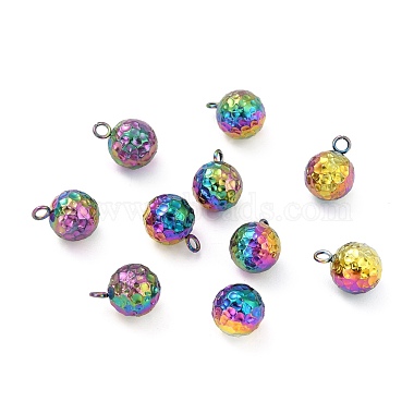 Multi-color Round 304 Stainless Steel Charms