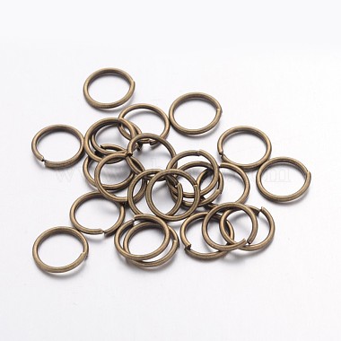 Antique Bronze Ring Brass Close but Unsoldered Jump Rings