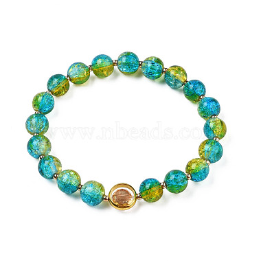 Dark Turquoise Glass Bracelets