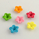 Opaque Acrylic Flower Bead Caps(SACR-Q099-M53)-1