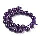 Natural Amethyst Beads Strands(G-C073-8mm-3)-5