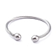 304 Stainless Steel Cuff Bangles(BJEW-M284-12)-3
