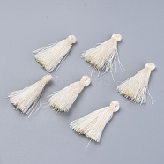 Polyester Tassel Pendant Decorations, Beige, 30~35mm(FIND-S260-D02)