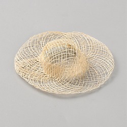 Doll Straw Hat, Mini Hand Knitting Hat, for DIY Crafts Jewelry Accessories Craft Decoration, Wheat, 78x22mm, Inner Diameter: 38mm(DIY-WH20062-69B)