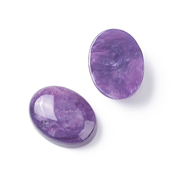 Natural Charoite Cabochons, Oval, 16x12x5~6.5mm