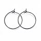 304 inoxydable supports pour boucles d'oreilles créoles en acier(X-STAS-H467-01B-25MM)-1