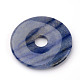 Donut/Pi Disc Natural Gemstone Big Pendants(G-L413-03)-1