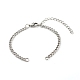 304 Stainless Steel Twisted Chains Bracelet Making(X-AJEW-JB01064)-1