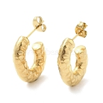 Ion Plating(IP) 304 Stainless Steel Stud Earrings for Women, Golden, 20x20x4.5mm(STAS-D084-24G)