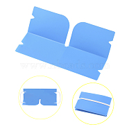Portable Foldable Plastic Mouth Cover Storage Clip Organizer, for Disposable Mouth Cover, Deep Sky Blue, 190x120x0.3mm(AJEW-E034-71G)
