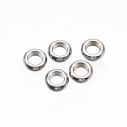 201 Stainless Steel Spacer Beads, Rondelle, Stainless Steel Color, 2.5x1mm, Hole: 1.5mm(STAS-D448-029P)