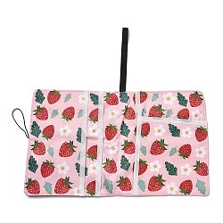 (Defective Closeout Sale: Centerline Asymmetry)Polyester Multilayer Book Cover, Notebook Wraps, Rectangle, Strawberry, 460x290x4mm(AJEW-XCP0002-78D)