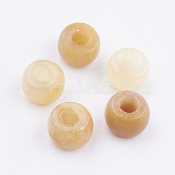 Natural Topaz Jade Beads, Rondelle, 8x5~6mm, Hole: 3mm(X-G-K216-04G)