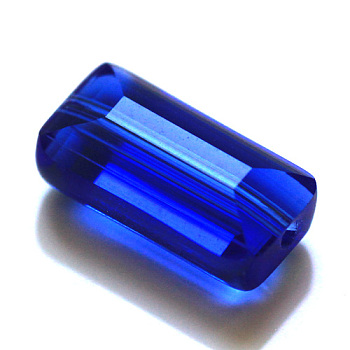 Imitation Austrian Crystal Beads, Grade AAA, Faceted, Rectangle, Blue, 6x12x5mm, Hole: 0.7~0.9mm