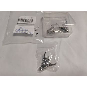 3Pcs 304 Stainless Steel Pendants, Cattle Head, Antique Silver, 35x33x9mm, Hole: 8x5mm