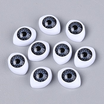 Craft Plastic Doll Eyeballs, Halloween Horor Props, Gray, 10.5x14x6mm