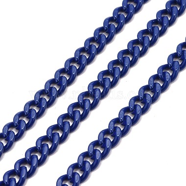 Marine Blue Brass Curb Chains Chain