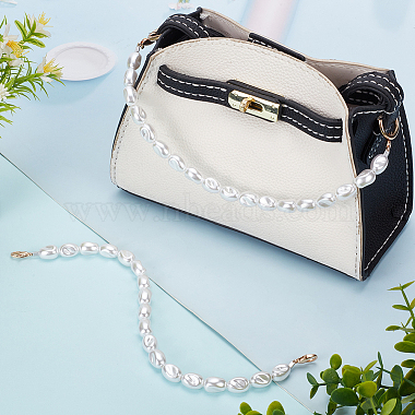 Elite 2Pcs Plastic Imitation Pearl Bead Bag Straps(FIND-PH0008-21)-4