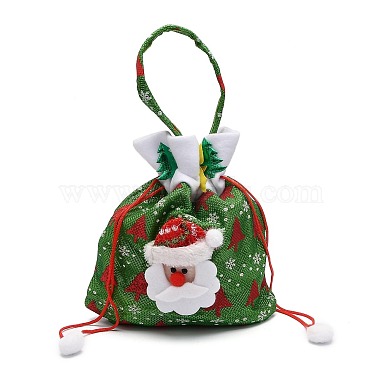 Рождественская ткань конфеты мешки украшения(X-ABAG-I003-05A)-3