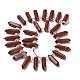 Natural Red Jasper Double Terminated Point Beads Strands(G-H069-A01-01)-2