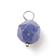 Faceted Natural Sodalite Pendants(PALLOY-JF01694-02)-1