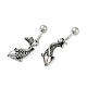 Fish 316 Surgical Stainless Steel Dangle Belly Button Rings(EJEW-G416-15AS)-4