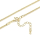 Brass Rhinestone Chain Necklace Making(NJEW-U008-01G)-2