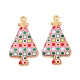 Christmas Theme Rack Plating Alloy Pendants(FIND-M020-02E-G)-1