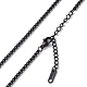 304 ожерелье-цепочка из нержавеющей стали для мужчин и женщин(NJEW-K245-020D)-2