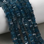 Natural Apatite Beads Strands, Flat Square Heishi Beads, 4~5x4~5x2~3mm, Hole: 0.8mm, about 210~230pcs/strand, 16.14~16.54''(41~42cm)(GG-CBA1D78-A02)