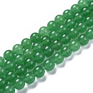 Natural Green Aventurine Beads Strands, Dyed, Round, 6mm, Hole: 0.8mm, about 67pcs/strand(Z0SYW012)
