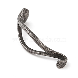 304 Stainless Steel Hook and S-Hook Clasps, Antique Silver, 55x15.5x7mm, Hole: 10mm(STAS-U006-02AS)