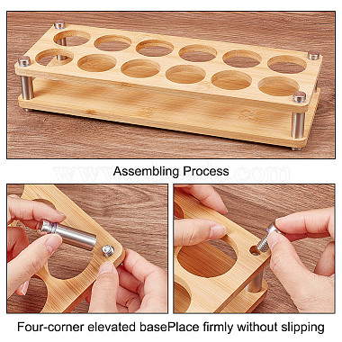 12-Loch-Bambusglashalter-Präsentationsständer(ODIS-WH0061-08B)-4