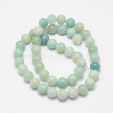 Round Natural Amazonite Bead Strands(X-G-I183-02-10mm)-2