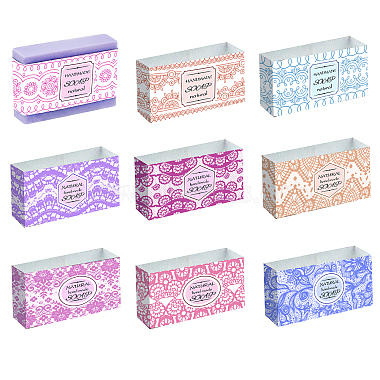 PANDAHALL ELITE 90Pcs 9 Colors Lace Style Handmade Soap Paper Tag(DIY-PH0005-37)-3