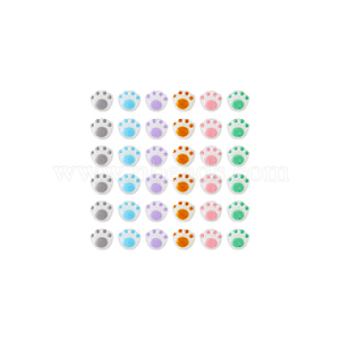 dicosmétique 60pcs 6 couleurs perles acryliques opaques(SACR-DC0001-05)-6