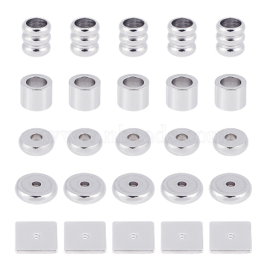 Stainless Steel Color Mixed Shapes Stainless Steel Spacer Beads