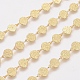 Textured Brass Handmade Link Chains(CHC-G006-08G)-2