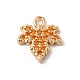 Brass Micro Pave Cubic Zirconia Charms(KK-C062-046G-01)-1