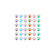 dicosmétique 60pcs 6 couleurs perles acryliques opaques(SACR-DC0001-05)-6