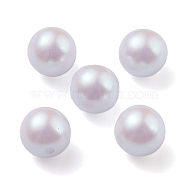 POM Plastic Beads, Imitation Pearl, Center Drilled, Round, Light Steel Blue, 7.5~8mm, Hole: 1.2mm(KY-C012-01B-02)